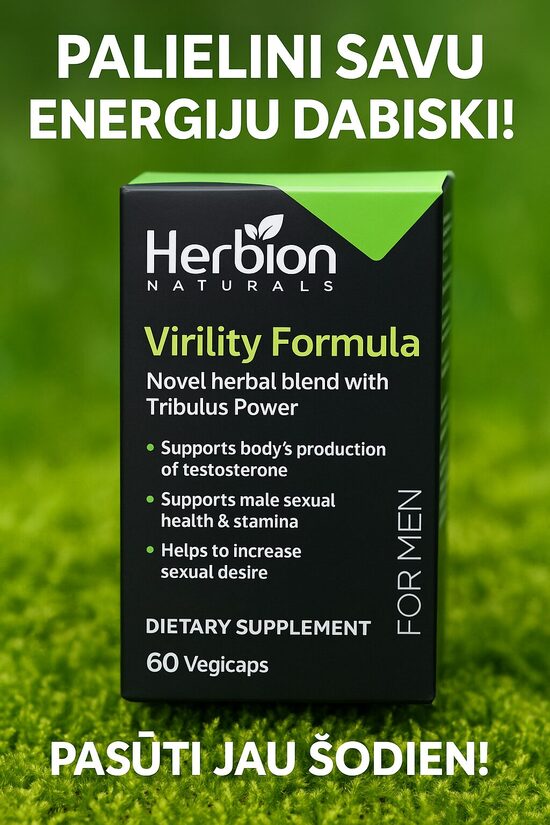 🔥 HERBION VIRILITY FORMULA  Vīrišķība. 💪 Spēks. ⚡ Enerģija.